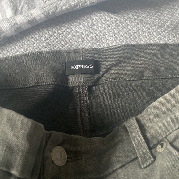 Cropped gray flare denim - Picture 2 of 3